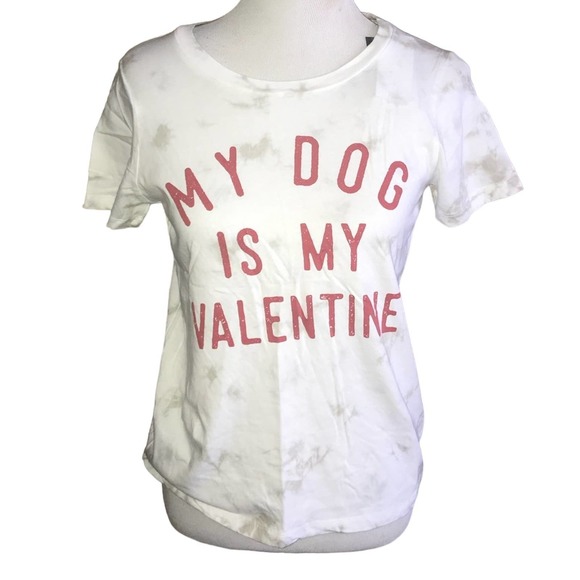 GRAYSON THREADS “MY DOG IS MY VALENTINE” T-SHIRT SMALL - Picture 1 of 3